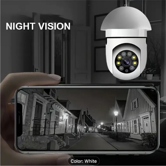 Smart Light Bulb Security Camera - Picture 2 of 4